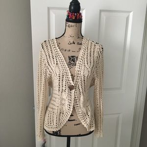 Crochet boho cardigan